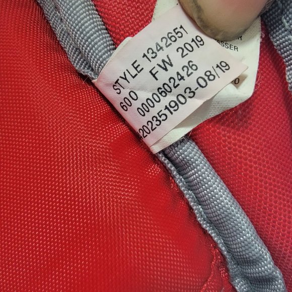 Under Armour Hustle 4.0 Red Backpack Expandable Lightweight Casual Travel - Picture 10 of 13